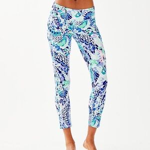 Lilly Pulitzer Luxletic Weekender Midi Leggings Mid-rise Size L